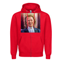 Red andre rieu violinist smile Zipper Hoodie - linhVisuals