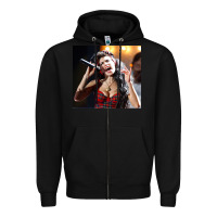 Black amy winehouse's hologram will tour Zipper Hoodie - linhVisuals