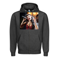 Charcoal Heather amy winehouse's hologram will tour Zipper Hoodie - linhVisuals