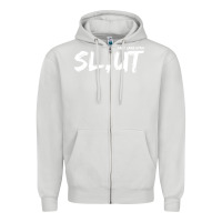 Dove Grey salt lake utah slut Zipper Hoodie - linhVisuals