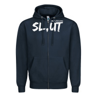 Navy salt lake utah slut Zipper Hoodie - linhVisuals