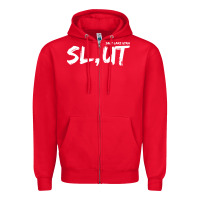Red salt lake utah slut Zipper Hoodie - linhVisuals