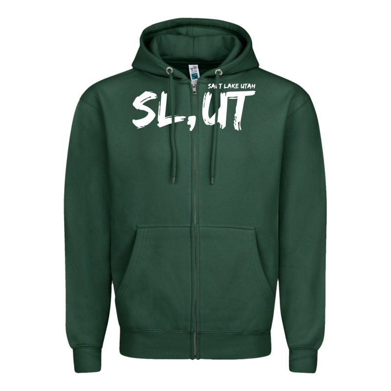 Salt Lake Utah Slut Zipper Hoodie by linhVisuals | Teevron