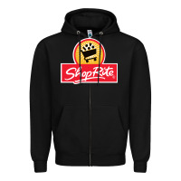 Black shoprite Zipper Hoodie - linhVisuals