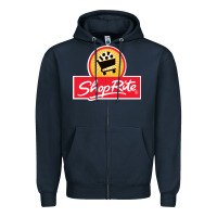 Navy shoprite Zipper Hoodie - linhVisuals