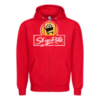 Red shoprite Zipper Hoodie - linhVisuals