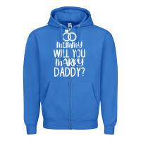 True Royal kids mommy will you marry my daddy funny marriage proposal t shirt Zipper Hoodie - linhVisuals