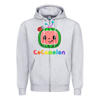 Heather Grey cocomelon Zipper Hoodie - linhVisuals