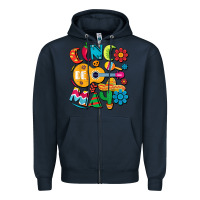 Navy cinco de mayo mexican fiesta 5 de mayo t shirt Zipper Hoodie - linhVisuals