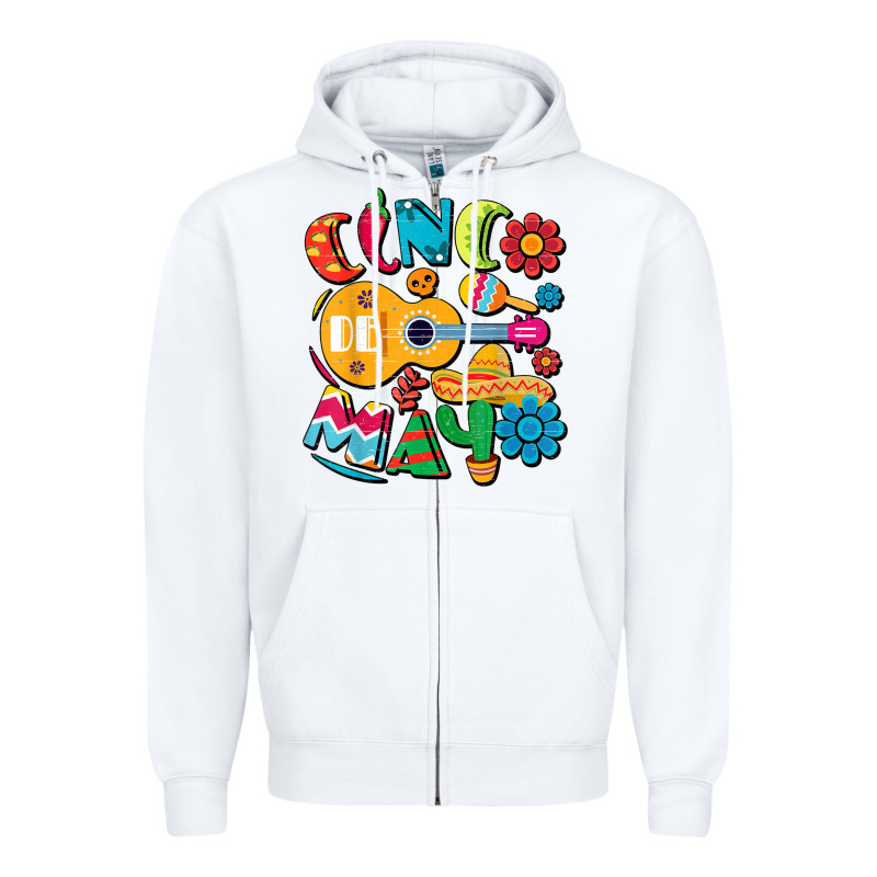 Cinco De Mayo Mexican Fiesta 5 De Mayo T Shirt Zipper Hoodie by linhVisuals | Teevron