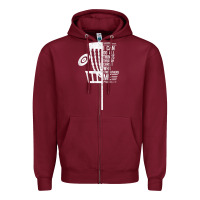 Burgundy christian disc golf i can do all things philippians 4 13 t shirt Zipper Hoodie - linhVisuals