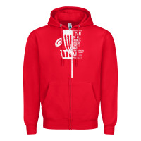 Red christian disc golf i can do all things philippians 4 13 t shirt Zipper Hoodie - linhVisuals