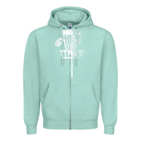 Seafoam christian disc golf i can do all things philippians 4 13 t shirt Zipper Hoodie - linhVisuals