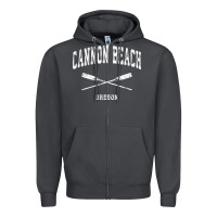Smoke cannon beach oregon vintage nautical crossed oars t shirt Zipper Hoodie - linhVisuals