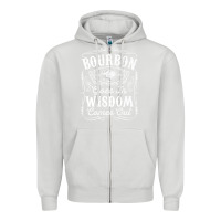 Dove Grey bourbon goes in wisdom comes out funny whiskey lover gift premium t sh Zipper Hoodie - linhVisuals