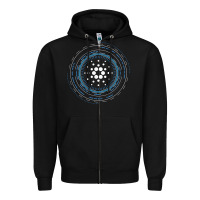 Black cardano ada crypto cryptocurrency t shirt Zipper Hoodie - linhVisuals