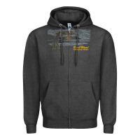 Charcoal Heather caddyshack bushwood country club explosion t shirt Zipper Hoodie - linhVisuals