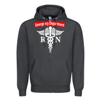 Smoke emergency department nursing er registered nurse rn caduceus raglan ba Zipper Hoodie - linhVisuals