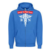 True Royal emergency department nursing er registered nurse rn caduceus raglan ba Zipper Hoodie - linhVisuals