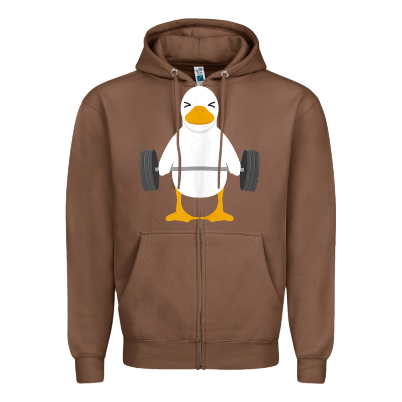 Duck Deadlift Design   Weight Lifting Gym Workout Tank Top Zipper Hoodie by linhVisuals | Teevron