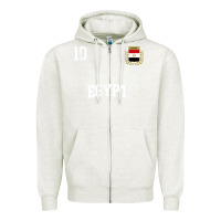 Oatmeal Heather egypt team sports number 10 soccer egyptian flag t shirt Zipper Hoodie - linhVisuals