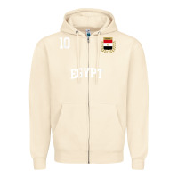 Sandshell egypt team sports number 10 soccer egyptian flag t shirt Zipper Hoodie - linhVisuals