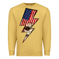 Antique Gold Lightning Bolt Premium Sweatshirt - JahusDesignShop