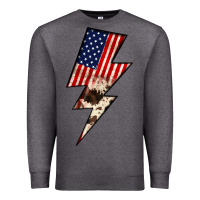Charcoal Heather Lightning Bolt Premium Sweatshirt - JahusDesignShop