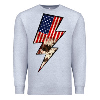 Heather Grey Lightning Bolt Premium Sweatshirt - JahusDesignShop