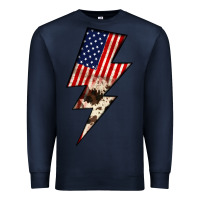 Navy Lightning Bolt Premium Sweatshirt - JahusDesignShop