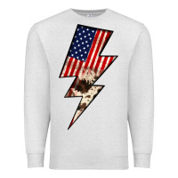Oatmeal Heather Lightning Bolt Premium Sweatshirt - JahusDesignShop