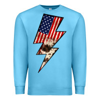 Ocean Blue Lightning Bolt Premium Sweatshirt - JahusDesignShop