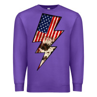 Purple Lightning Bolt Premium Sweatshirt - JahusDesignShop
