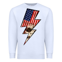 White Lightning Bolt Premium Sweatshirt - JahusDesignShop
