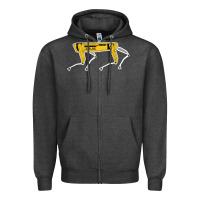 Charcoal Heather dynamics robot dog spot for boston militaries t shirt Zipper Hoodie - linhVisuals