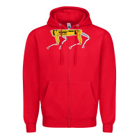 Red dynamics robot dog spot for boston militaries t shirt Zipper Hoodie - linhVisuals