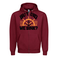 Burgundy funny boat captain gift for boater men women cool boating t shirt Zipper Hoodie - linhVisuals