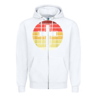 White jesus cross retro style vintage t shirt Zipper Hoodie - linhVisuals