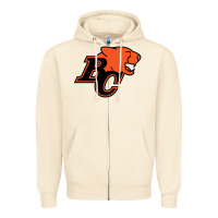 Sandshell bc lions Zipper Hoodie - linhVisuals