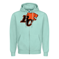 Seafoam bc lions Zipper Hoodie - linhVisuals