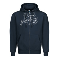 Navy i'm your huckleberry tank top Zipper Hoodie - linhVisuals
