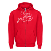 Red i'm your huckleberry tank top Zipper Hoodie - linhVisuals