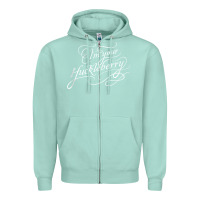 Seafoam i'm your huckleberry tank top Zipper Hoodie - linhVisuals