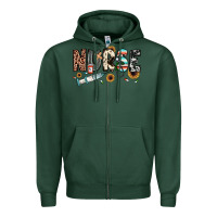 Sports Green nurse Zipper Hoodie - JahusDesignShop