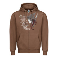 Chestnut fate whispers to her you cannot withstand the storm t shirt Zipper Hoodie - linhVisuals
