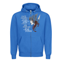 True Royal fate whispers to her you cannot withstand the storm t shirt Zipper Hoodie - linhVisuals