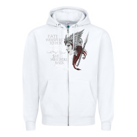 White fate whispers to her you cannot withstand the storm t shirt Zipper Hoodie - linhVisuals