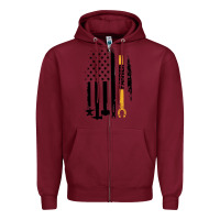 Burgundy farrier, horse lovers no hoof no horse barefoot father's day pullover Zipper Hoodie - linhVisuals