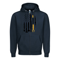Navy farrier, horse lovers no hoof no horse barefoot father's day pullover Zipper Hoodie - linhVisuals