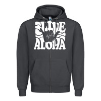 Smoke vintage live aloha state hawaiian islands shaka hawaii maui pullover h Zipper Hoodie - linhVisuals